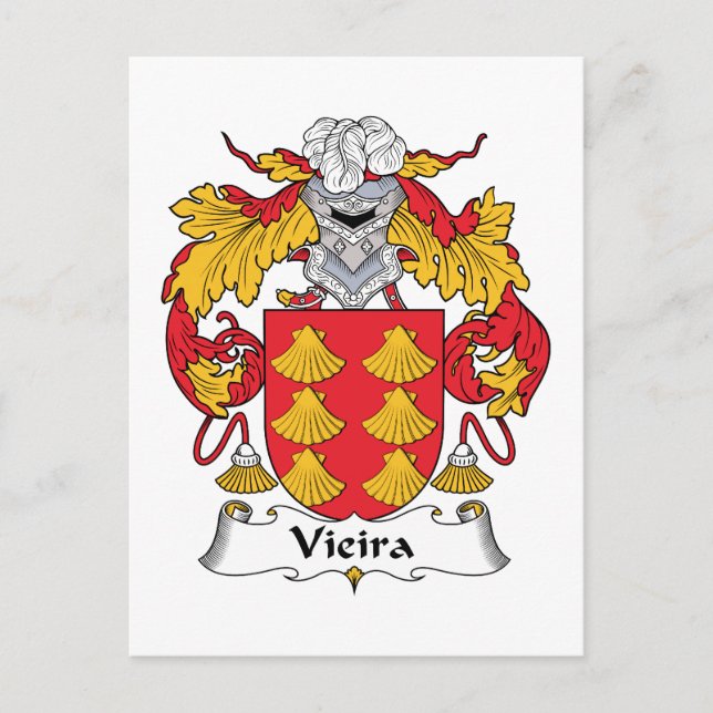 Postal Vieira Family Crest (Anverso)