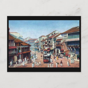 Postal vieja - Bombay, calle de Pydownie