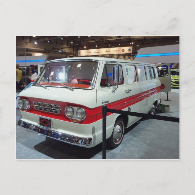 Postal Vieja camioneta blanca (Anverso)