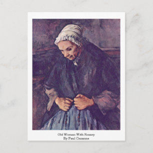Postal Vieja Con Rosario De Paul Cezanne