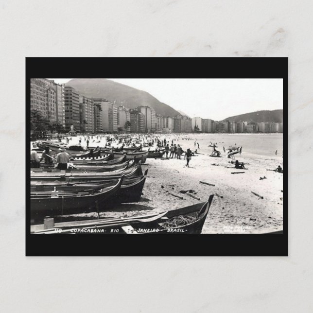 Postal vieja - Copacabana, Río de Janeiro (Anverso)