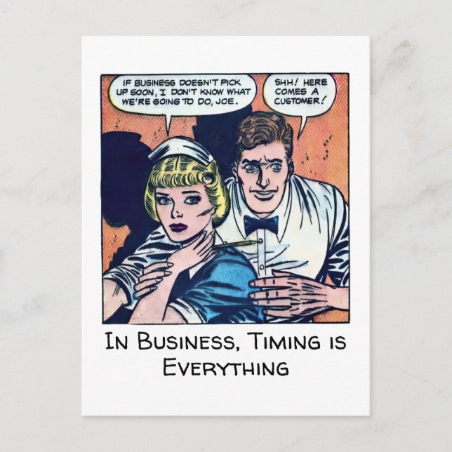 Postal Vieja escena de Diner de Historietas de Horror de  (Anverso)