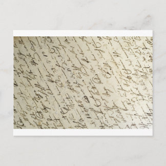 Postal Vieja escritura a mano