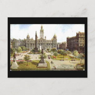 Postal vieja, Glasgow, cuadrado de George