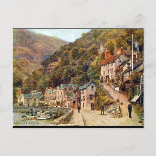 Postal vieja - Lynmouth, Devon (Anverso)