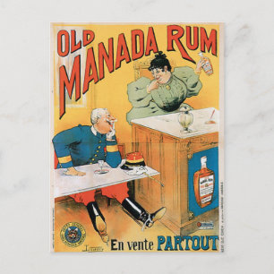 Postal Vieja Manada Rum Vintage Bebe Y Arte