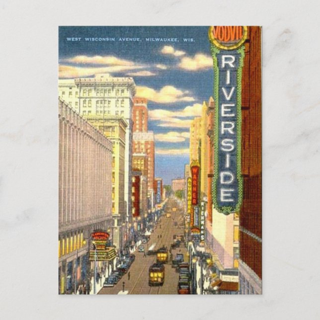 Postal vieja - Milwaukee. Wisconsin, los E.E.U.U. (Anverso)