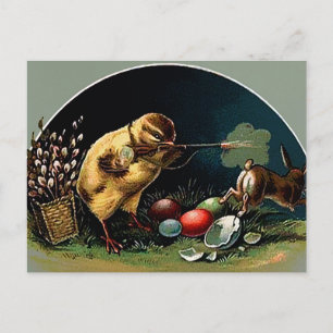 Postal Vieja Pascua Victoriana