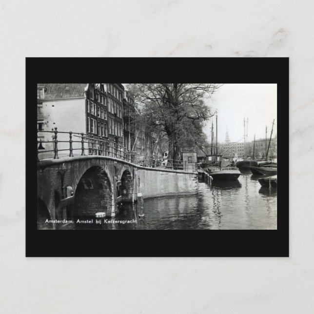Postal Vieja postal, Amsterdam (Anverso)
