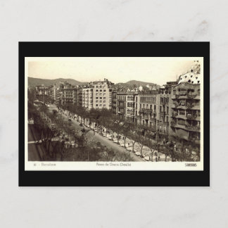 Postal Vieja postal, Barcelona, Paseo de Gracia