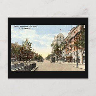 Postal Vieja postal, ciudad de Nueva York, séptima avenid