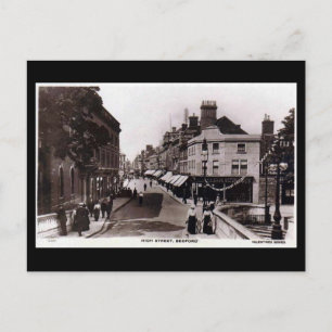 Postal Vieja postal, High Street, Bedford, en 1918