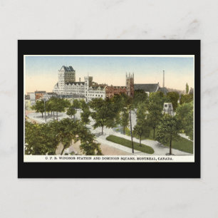 Postal Vieja postal, Montreal, estación de Windsor