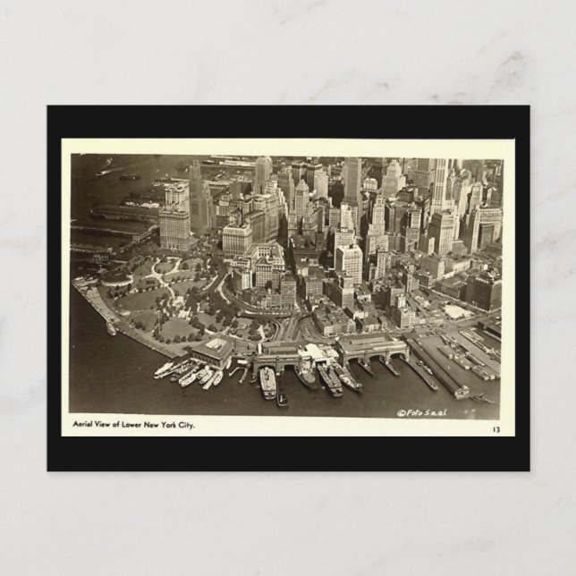 Postal Vieja postal, Nueva York (Anverso)