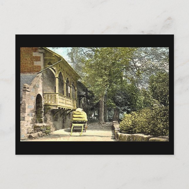 Postal Vieja postal, Warwick, Guy's Cliff Mill (Anverso)