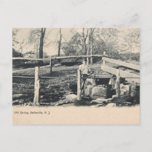 Postal Vieja primavera, Belleville, cosecha NJ 1907