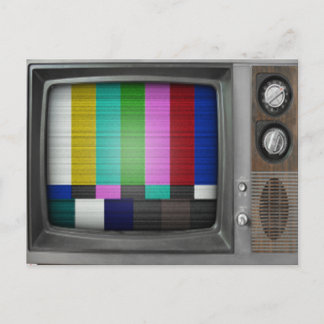 Postal Vieja TV vintage retro nostalgia