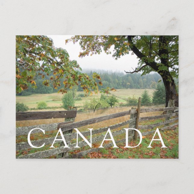 Postal Vieja Valla En Una Granja (Anverso)