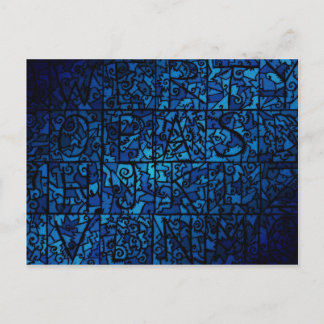 Postal Vieja vidriera