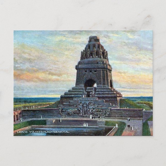 Postal vieja - Völkerschlachtdenkmal, Leipzig (Anverso)
