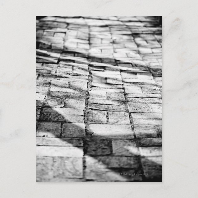 Postal Viejo camino de ladrillo (Anverso)
