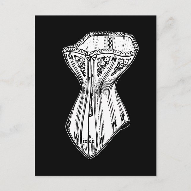 Postal Viejo Corset De Moda (Anverso)