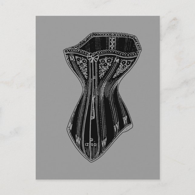Postal Viejo Corset De Moda (Anverso)