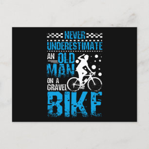 Postal Viejo En Bicicleta De Gravedad
