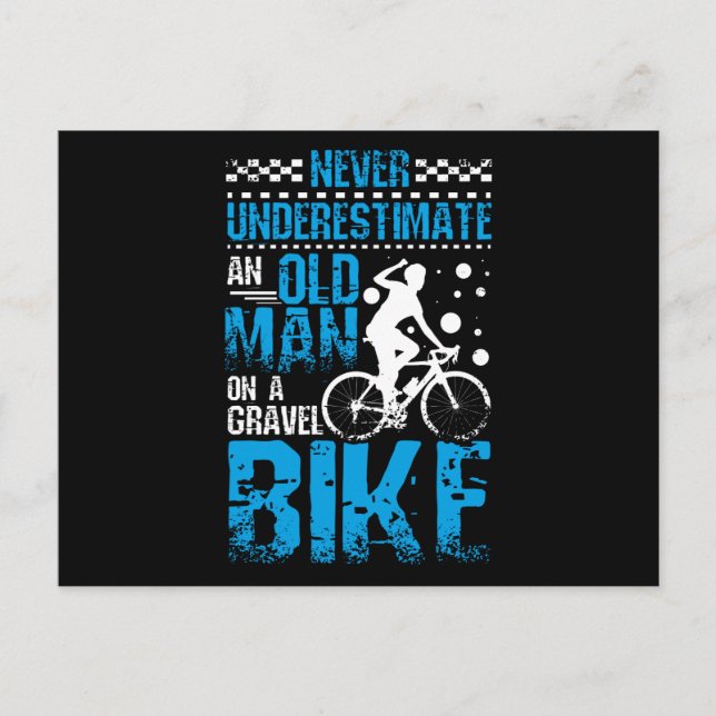Postal Viejo En Bicicleta De Gravedad (Anverso)