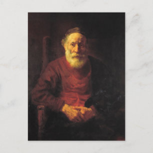 Postal Viejo en rojo - Rembrandt