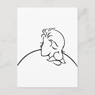 Postal Viejo hombre o señora joven ilusión óptica