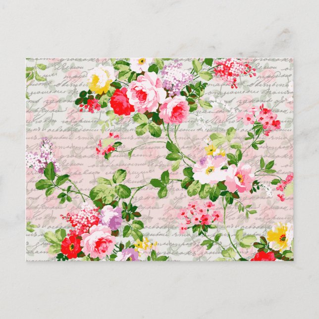 Postal Viejo Jardín Victoriano Whimsical (Anverso)