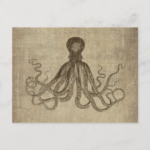 Postal Viejo Lord Bodner Octopus Triptych