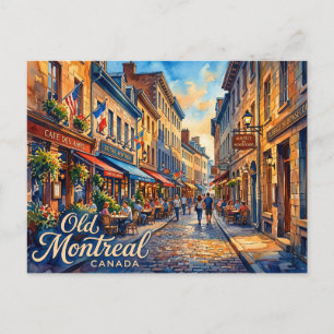 Postal Viejo Montreal Canadá