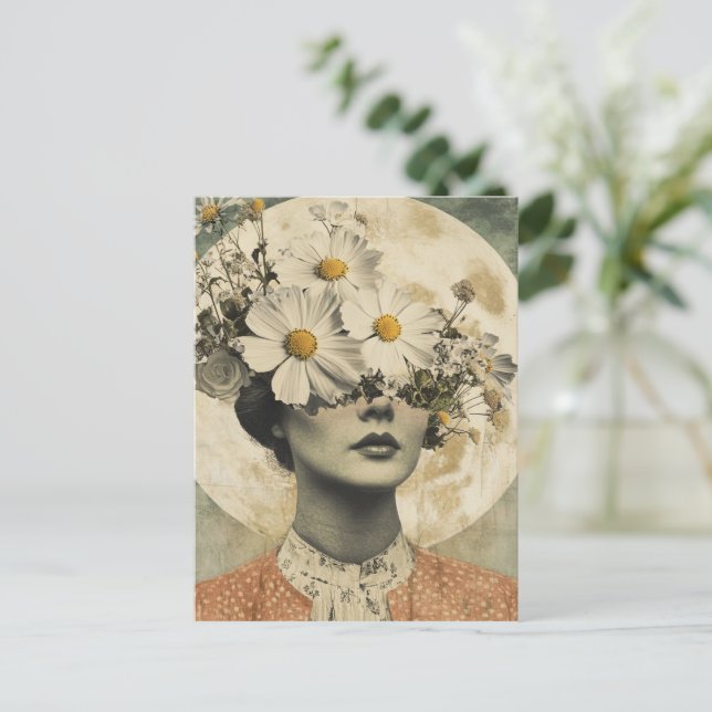 Postal Viejo Moonlit - Boho Vintage Elegance (Anverso de pie)