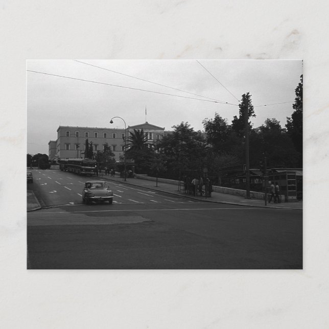 Postal Viejo palacio de Delphi de Grecia (Anverso)