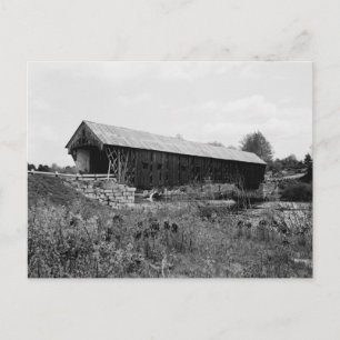 Postal Viejo puente cubierto