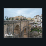 Postal Viejo puente histórico en Ronda, España<br><div class="desc">Viejo puente histórico en Ronda,  España</div>