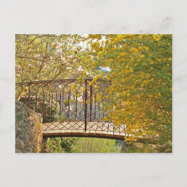 Postal Viejo puente romántico en Bregenz en Vorarlberg (Anverso)