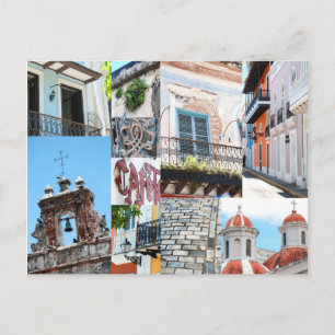 Postal Viejo San Juan, Puerto Rico - Collage de fotos pos