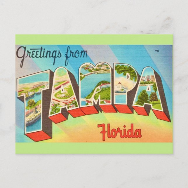 Postal Viejo Tampa Florida (Anverso)