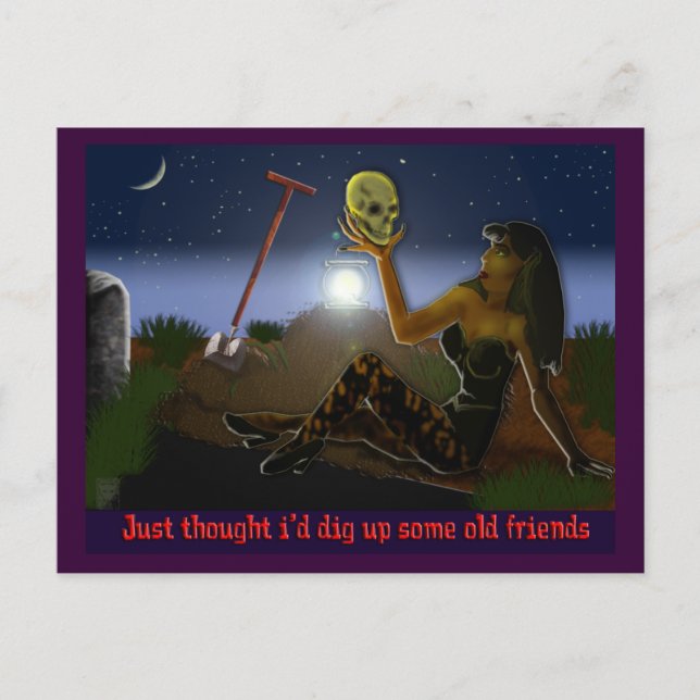 Postal viejos amigos (Anverso)