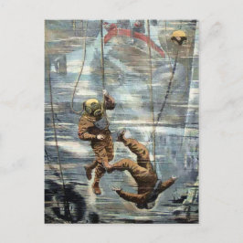 Postal Viejos buzos victorianos