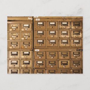 Postal Viejos gabinetes de archivos en debate