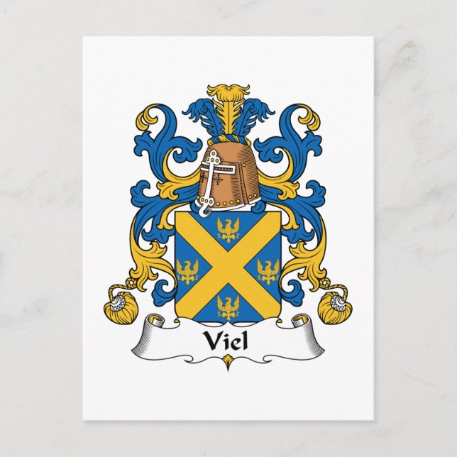 Postal Viel Family Crest (Anverso)
