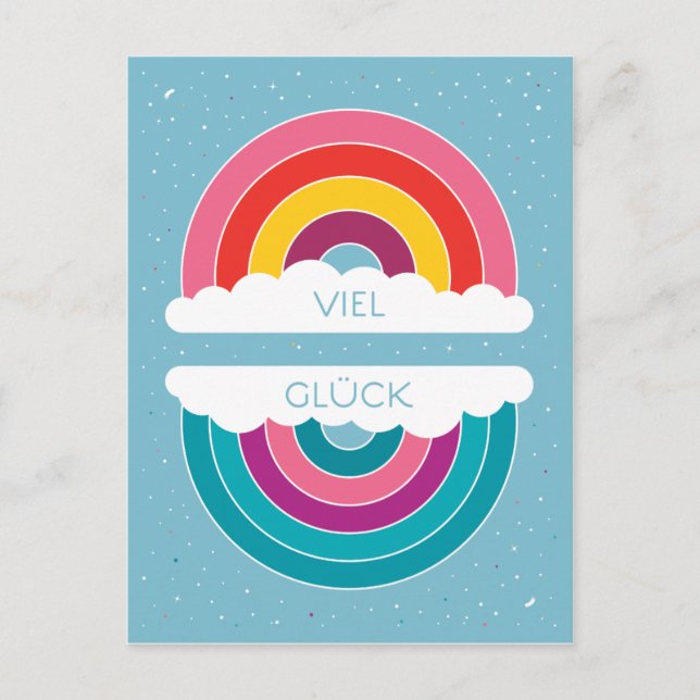 Postal Viel Glück (Anverso)