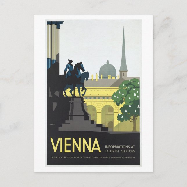 Postal Viena Austria - Viajes de época (Anverso)