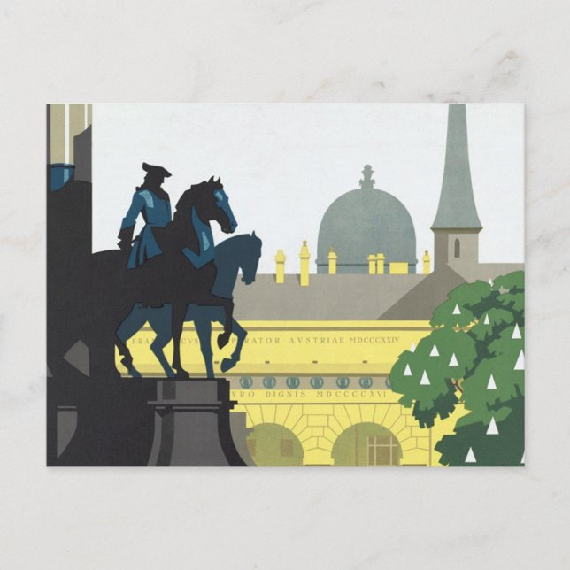 Postal Viena Austria - Viajes de época (Anverso)