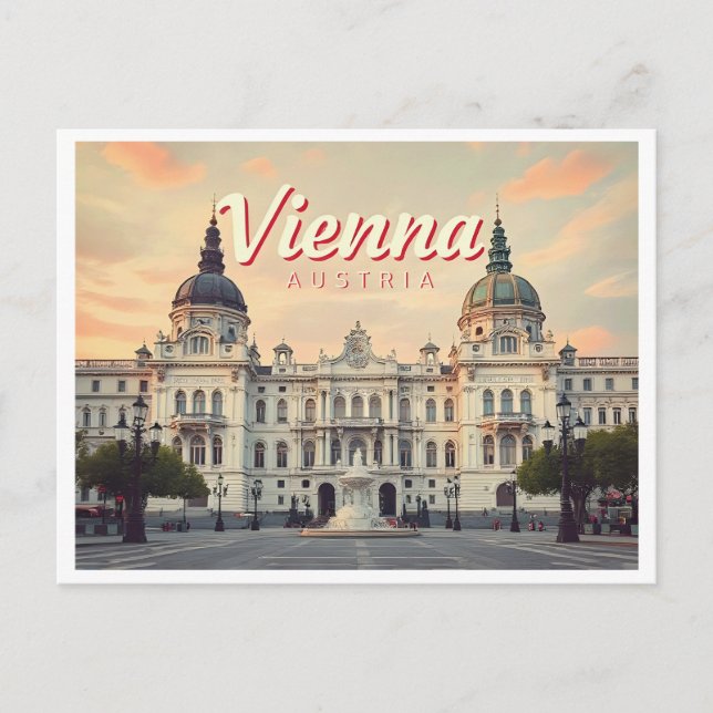 POSTAL VIENA AUSTRIA VINTAGE (Anverso)