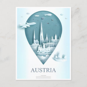 Postal Viena Austria Vintage Travel souvenir